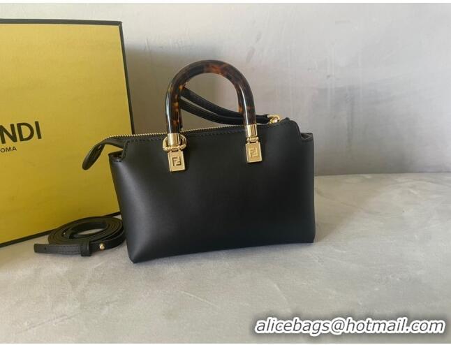 Pretty Style Fendi By The Way Leather Mini Boston Bag FD1645 Black 2023