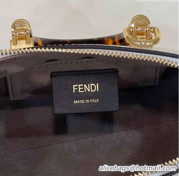 Discount Fendi By The Way Mini Boston Bag in FD1652 White Calfskin and Snakeskin-Like 2023