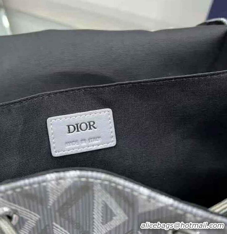 Top Quality Dior Men Hit the Road Backpack Dior Gray CD Diamond Canvas H42E