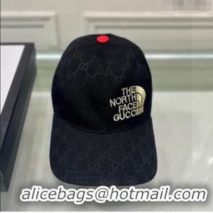 Top Quality The North Face x Gucci Baseball Hat 0105 Black 2023