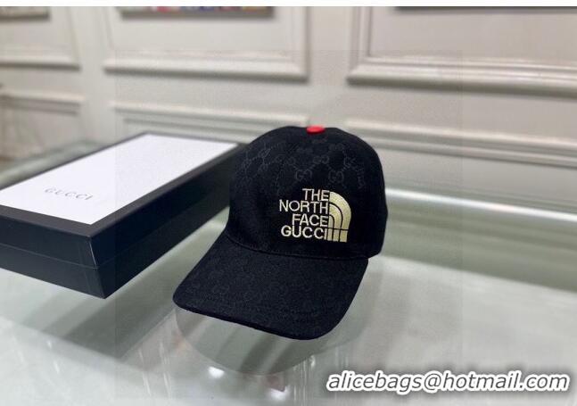 Top Quality The North Face x Gucci Baseball Hat 0105 Black 2023