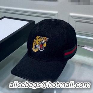 Trendy Design Gucci GG Tiger Baseball Hat G0105 Black 2023