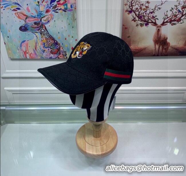 Trendy Design Gucci GG Tiger Baseball Hat G0105 Black 2023