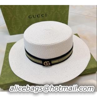 Discount Promotional Gucci Straw Hat G021658 White 2023