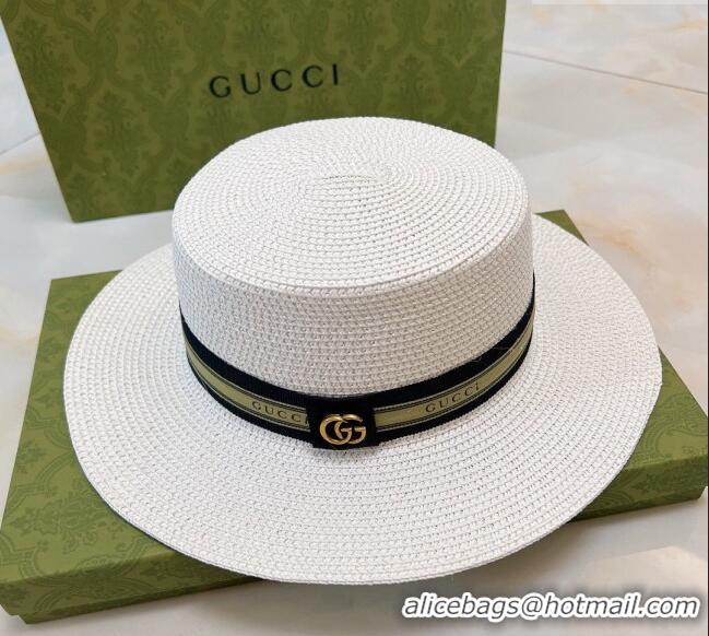 Discount Promotional Gucci Straw Hat G021658 White 2023