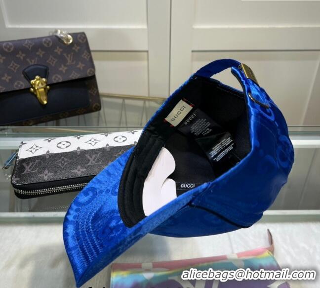 Traditional Discount Gucci GG Basball Hat 0307101 Blue 2023