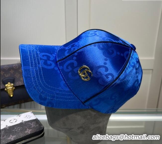 Traditional Discount Gucci GG Basball Hat 0307101 Blue 2023