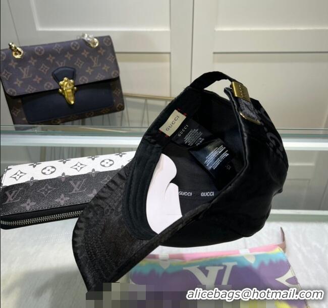 New Design Gucci GG Basball Hat 0307101 Black 2023