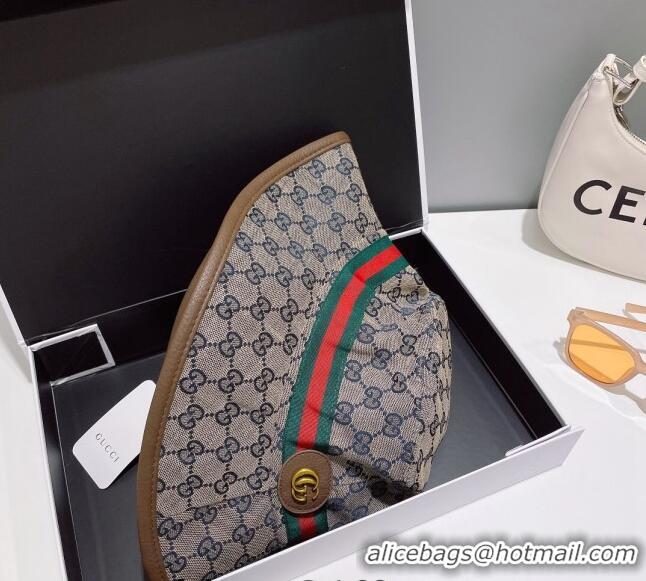 Famous Brand Gucci GG Canvas Bucket Hat Grey 0307 Grey/Brown 2023