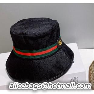 Good Taste Gucci GG Canvas Bucket Hat 0307 Black/Green/Red 2023