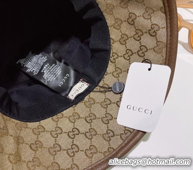 Cheapest Gucci GG Canvas Bucket Hat 0307 Beige/Brown 2023