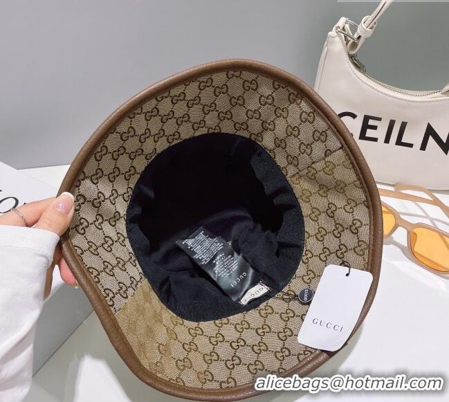 Cheapest Gucci GG Canvas Bucket Hat 0307 Beige/Brown 2023