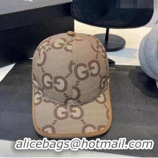 Good Looking Gucci Maxi GG Baseball Hat 0307102 Camel 2023