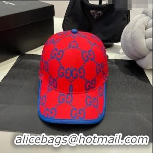 Unique Grade Gucci GG Baseball Hat 0307102 Red 2023