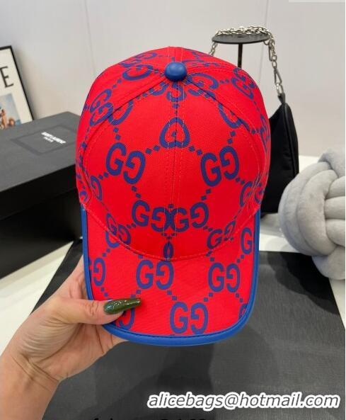 Unique Grade Gucci GG Baseball Hat 0307102 Red 2023