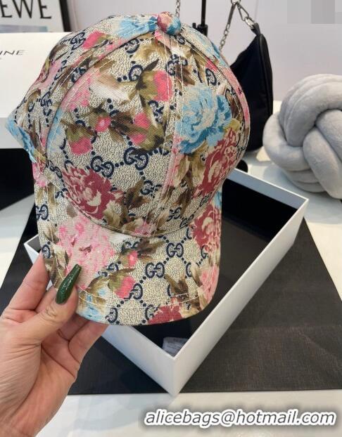 Original Cheap Gucci GG Flora Baseball Hat 0307107 2023