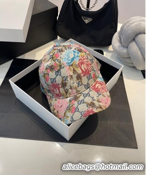 Original Cheap Gucci GG Flora Baseball Hat 0307107 2023