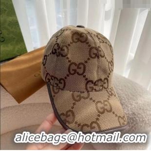 Unique Grade Gucci Maxi GG Baseball Hat G31731 Brown 2023