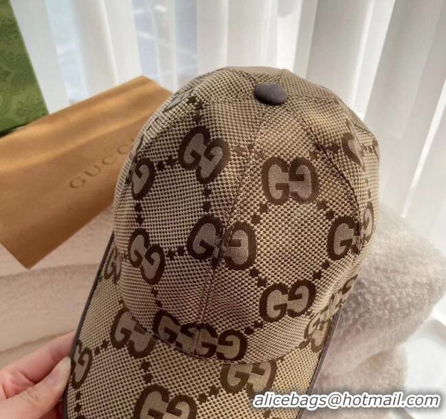 Unique Grade Gucci Maxi GG Baseball Hat G31731 Brown 2023