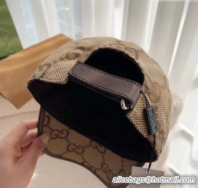 Unique Grade Gucci Maxi GG Baseball Hat G31731 Brown 2023