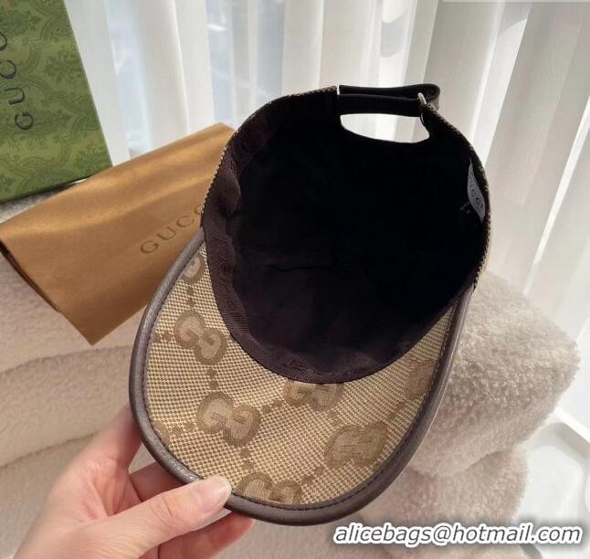 Unique Grade Gucci Maxi GG Baseball Hat G31731 Brown 2023