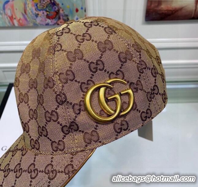 Fashion Discount Gucci GG Baseball Hat G31734 Brown 2023