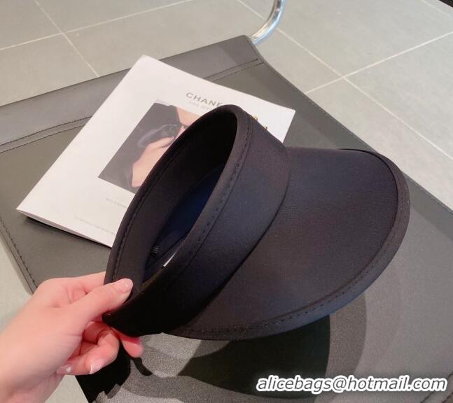 Luxurious Promotional Chanel Visor Hat 013104 Black 2023