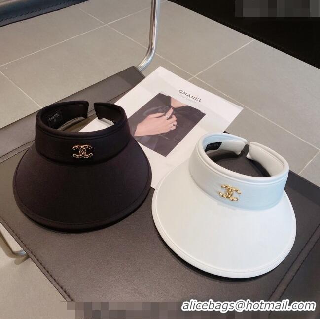 Luxurious Promotional Chanel Visor Hat 013104 Black 2023