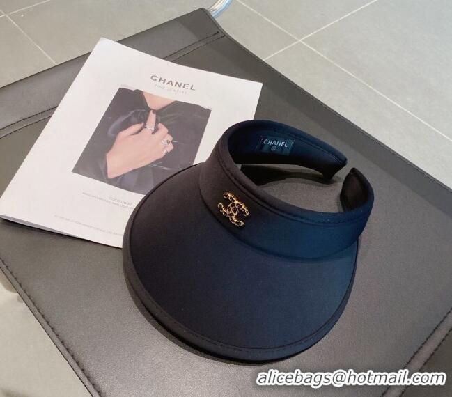 Luxurious Promotional Chanel Visor Hat 013104 Black 2023