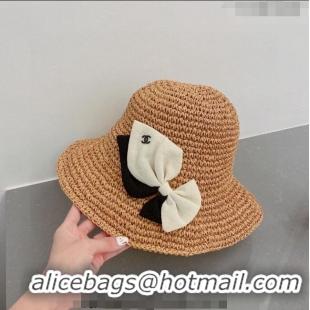 Classic Specials Chanel Straw Bucket Hat with Bow 013105 2023