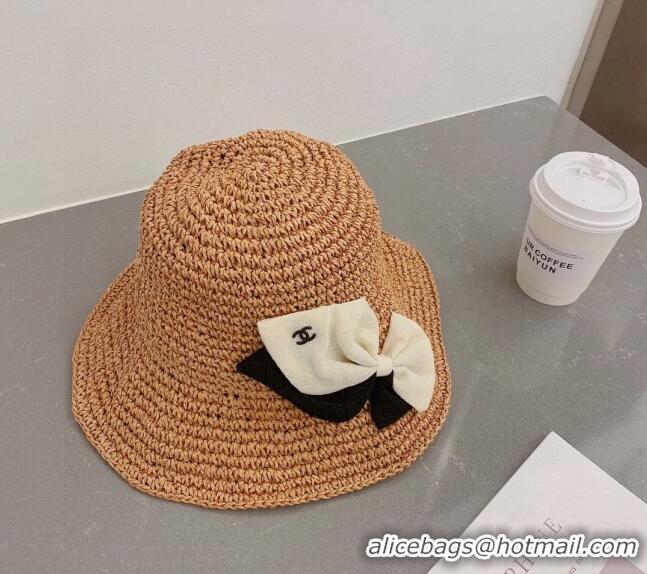 Classic Specials Chanel Straw Bucket Hat with Bow 013105 2023