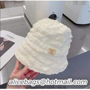 Grade Cheapest Chanel Bucket Hat 021628 White 2023