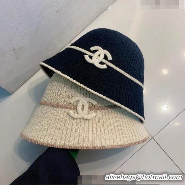 Low Price Chanel Knit Bucket Hat 021635 Black 2023