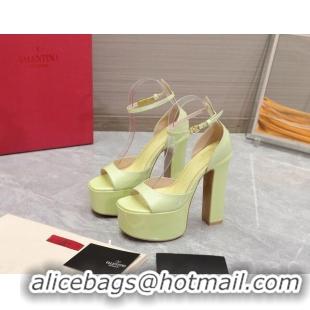 Purchase Valentino Patent Leather High Heel Platform Sandals 15.5cm Light Green 112976