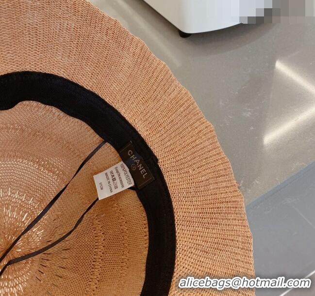 Famous Brand Chanel Knit Bucket Hat 021635 Brown 2023