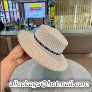 Reasonable Price Chanel Straw Hat with Pearl CH22706 White 2023