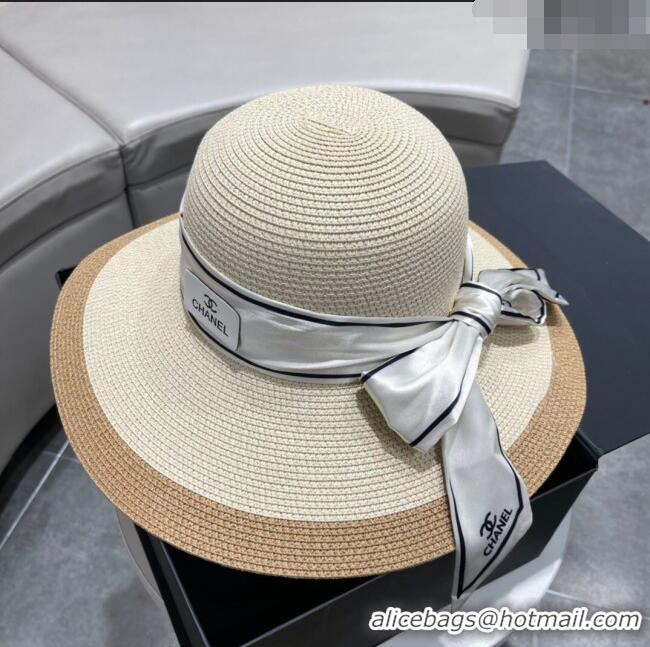 Inexpensive Discount Chanel Straw Hat CH22702 Beige 2023