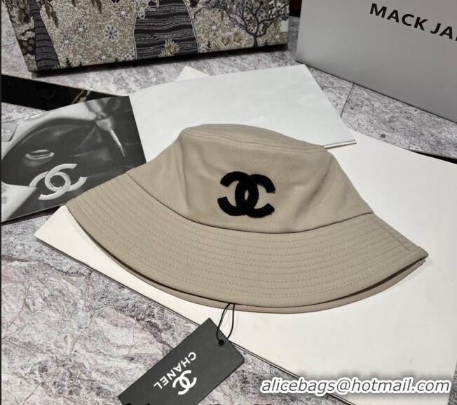 Popular Style Chanel Canvas Bucket Hat 030788 Grey 2023