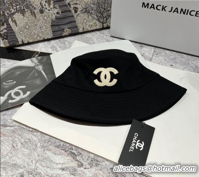 Low Cost Chanel Canvas Bucket Hat 030788 Black 2023