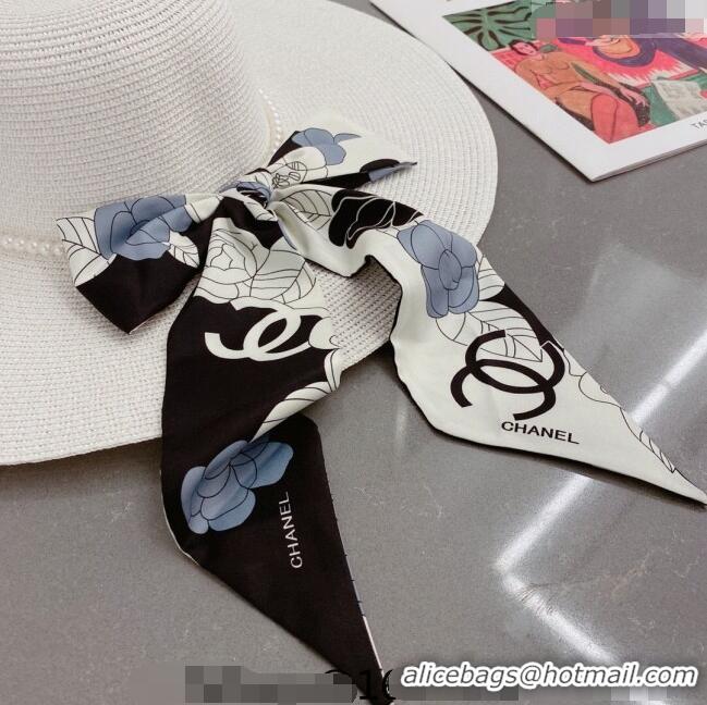 Buy New Cheap Chanel Straw Wide Brim Hat with Pearls Band C0307 White 2023