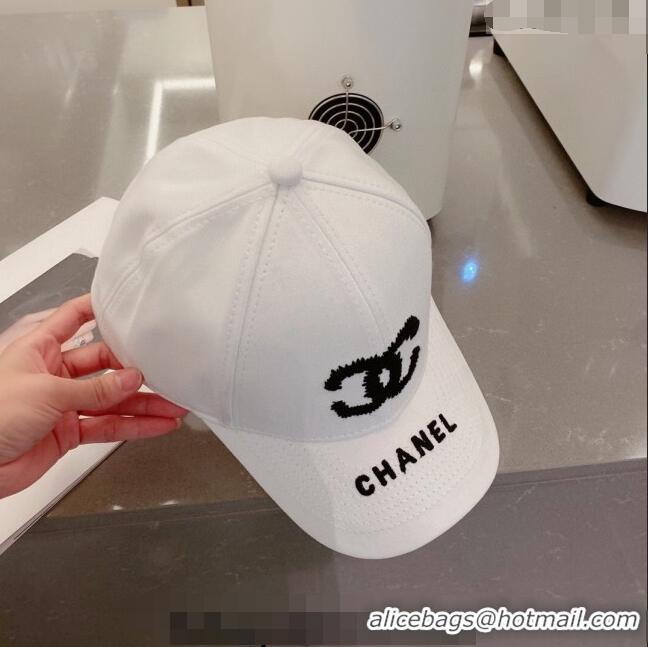 Top Grade Chanel Baseball Hat 030819 White 2023