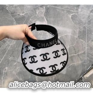 Reasonable Price Chanel CC Visor Hat CH0311 White 2023