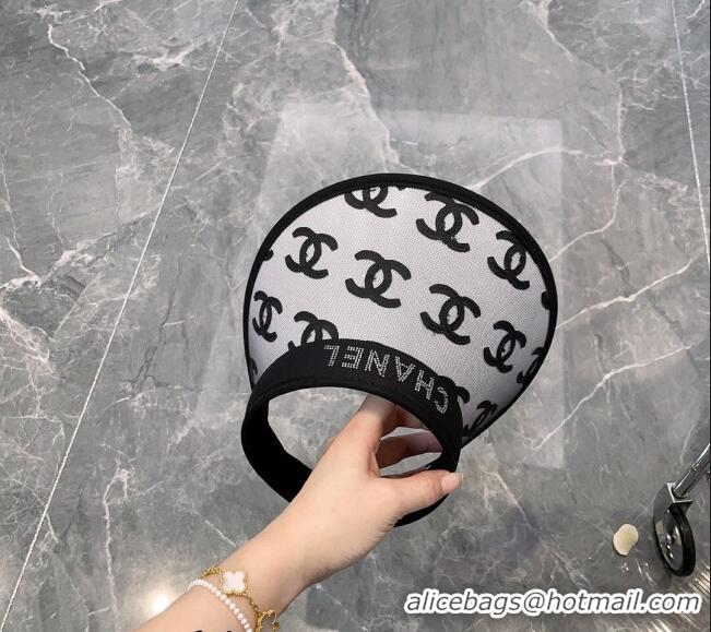 Reasonable Price Chanel CC Visor Hat CH0311 White 2023