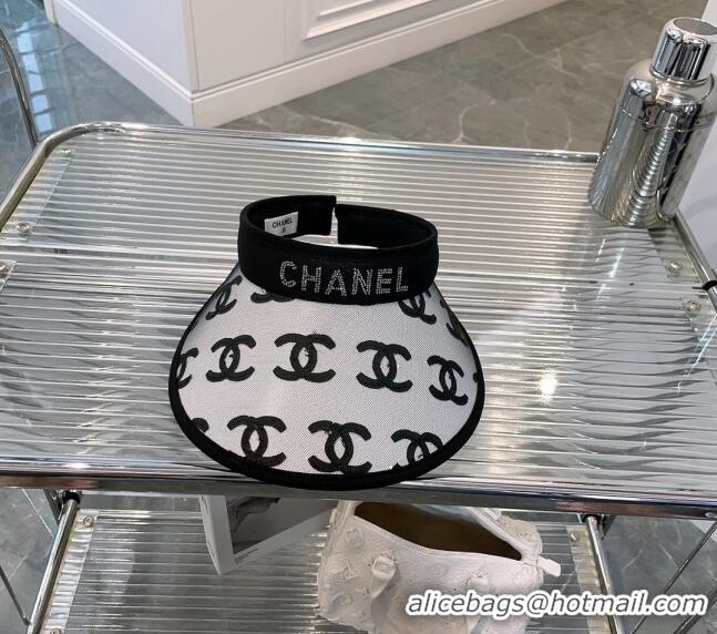 Reasonable Price Chanel CC Visor Hat CH0311 White 2023