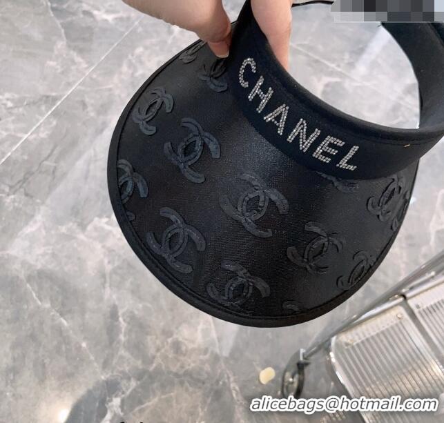 Unique Style Chanel CC Visor Hat CH0311 Black 2023