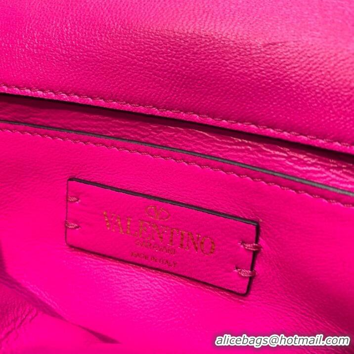 Fashion Grade VALENTINO GARAVANI ROMAN STUD Small sheepskin bag 1W2B2299 rose