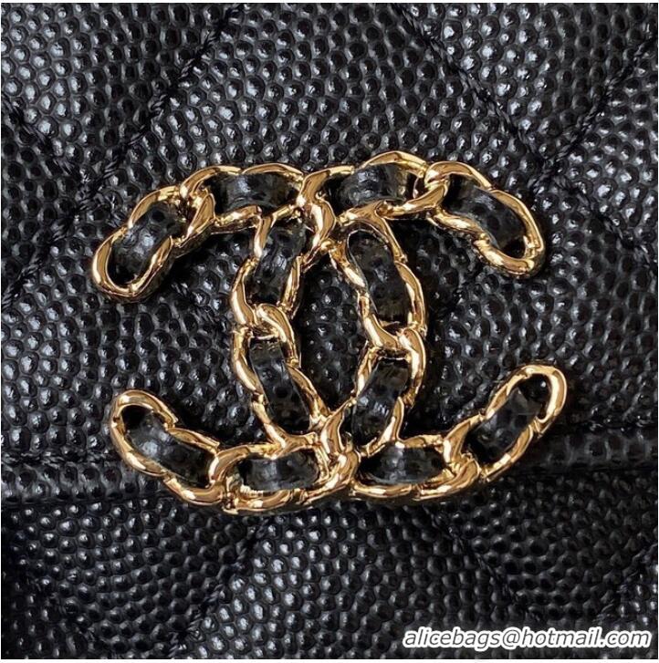 Cheapest Chanel MINI FLAP BAG CLUTCH WITH CHAIN Gold-Tone Metal AP3238 BLACK