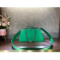 Promotional Fendi Peekaboo Cut Medium soft nappa leather bag 8BN340 green