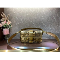 Particularly Recommended Fendi Baguette leather bag F0969 gold