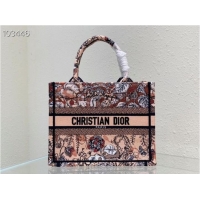 Pretty Style SMALL DIOR BOOK TOTE Embroidery M1265ZR